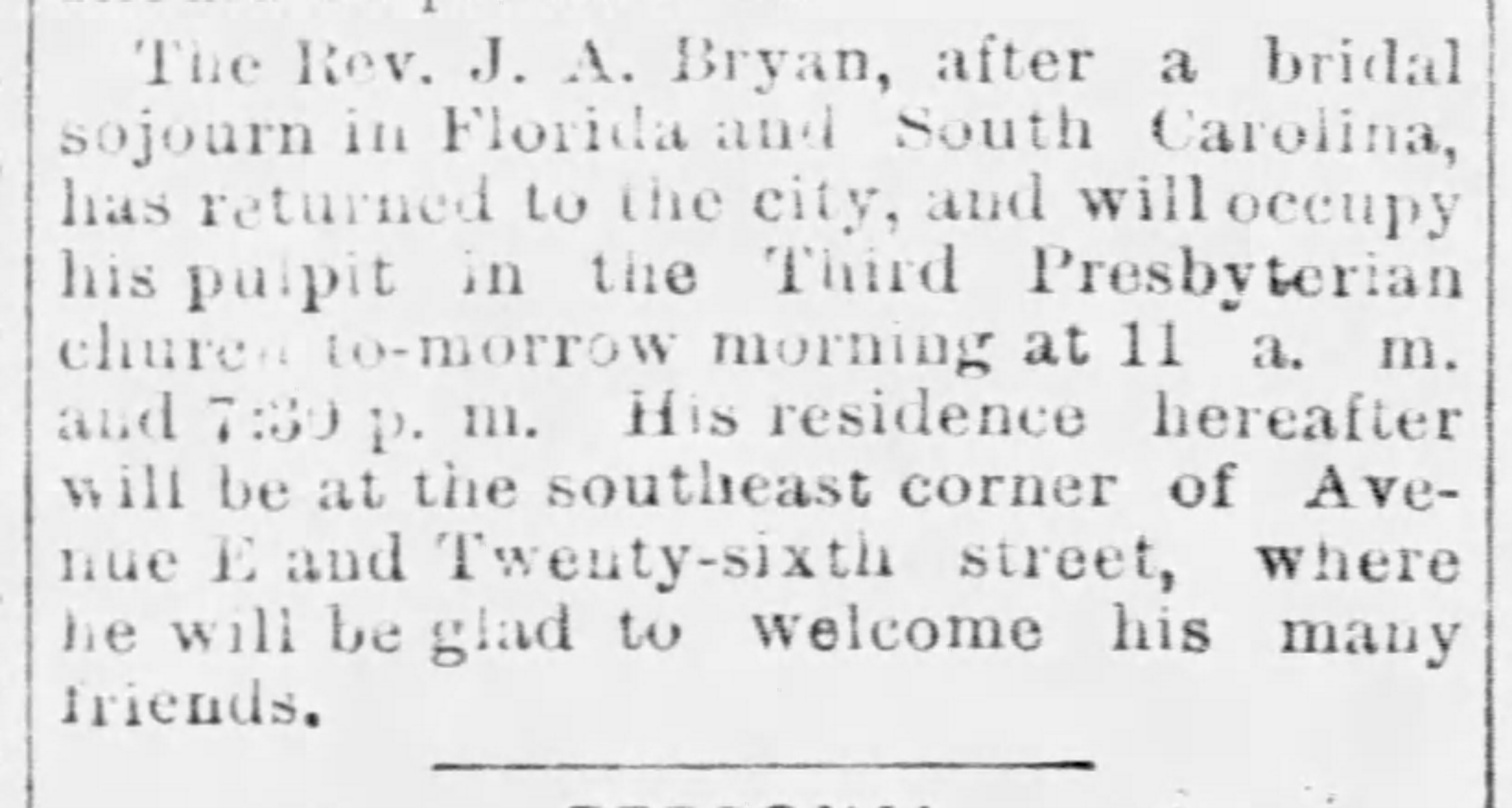 Return to Birmingham after Bridal Trip